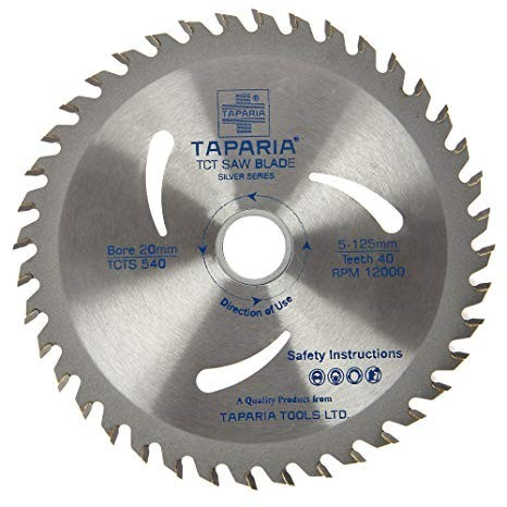Taparia TCT Wood Cutting Blade Silver Series