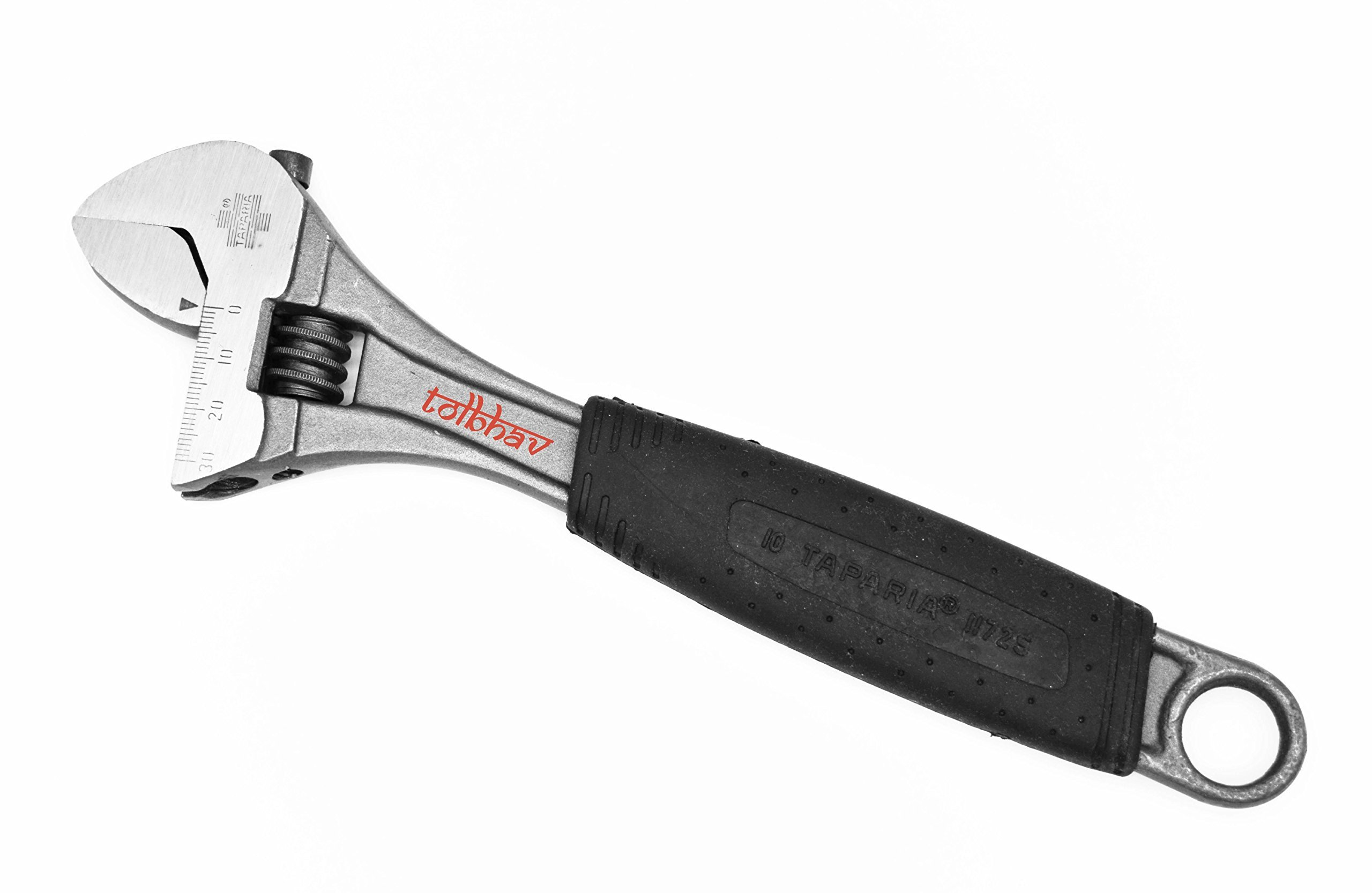 Taparia Adjustable Spanner Soft Grip - Phosphate Finish