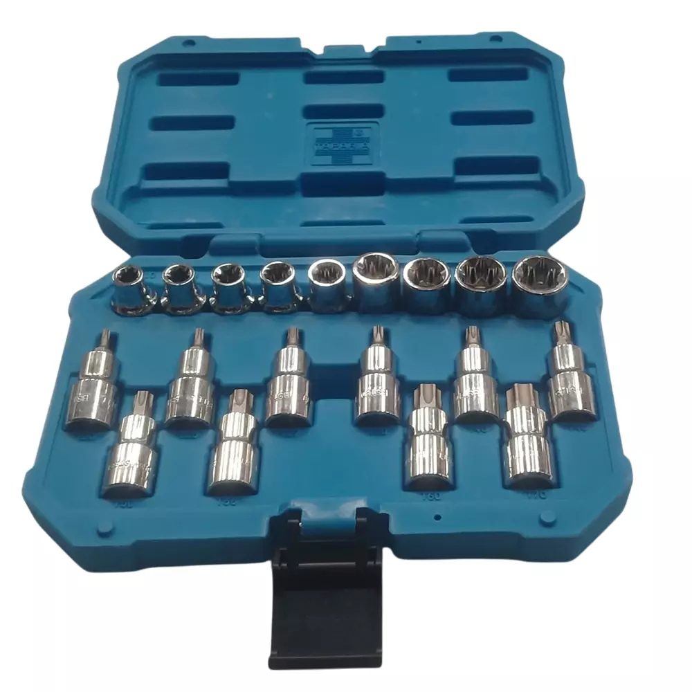 Taparia 1/2" Torx & E-Socket Set 19 Pcs (STES19)