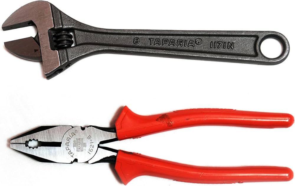 Taparia Combination Pliers & Adjustable Spanner Kit (TK 001)